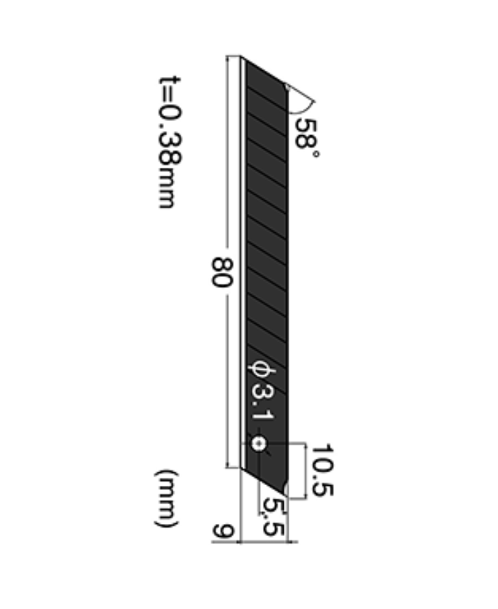 Cuchillas NT Cutter BA-53P (blíster 50pcs.) - Imagen 3