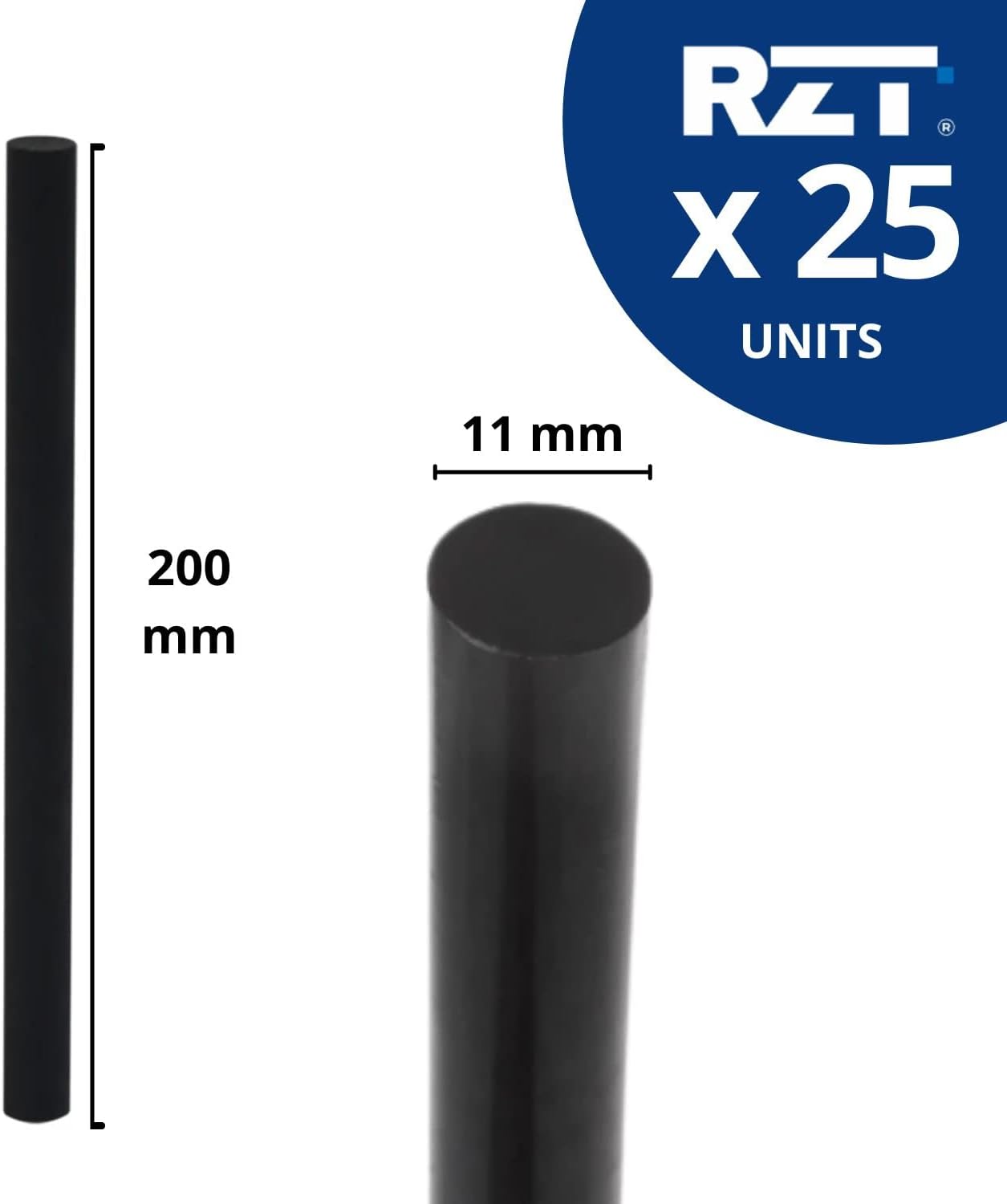 0,5kg cola negra 12mm (200mmL) bolsa - Imagen 2