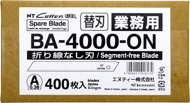 400 Cuchillas BA-4000-ON sin segmentos industrial - 9 mm